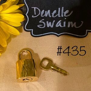 Authentic Louis Vuitton LV Lock and Key #435